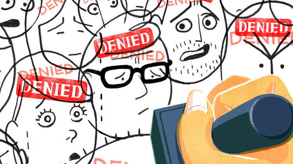 Applicants stamped with a "denied" stamp.