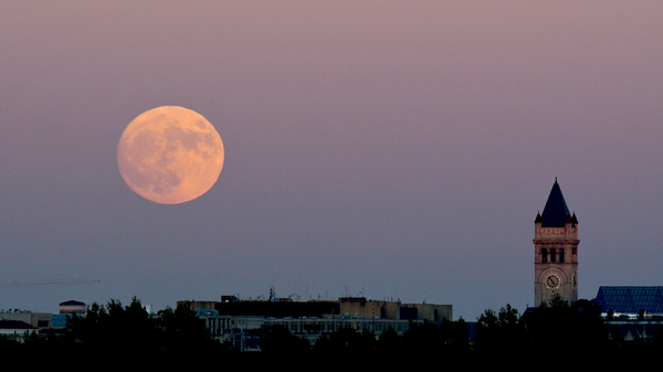 A supermoon rises over Washington, D.C., in November 2016. After this week