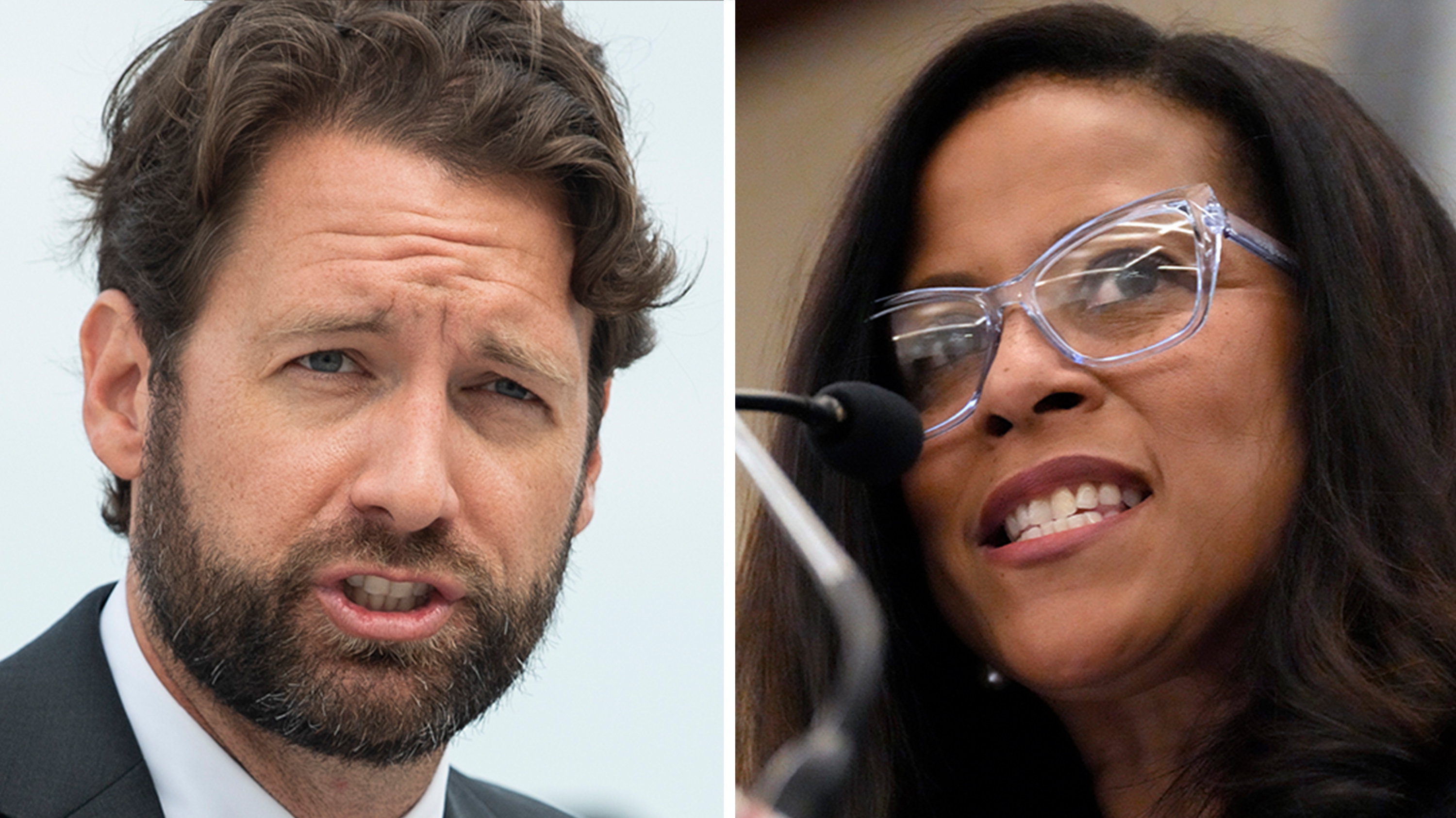 Former U.S. Rep. Joe Cunningham and South Carolina state Sen. Mia McLeod are two Democrats trying to challenge Gov. Henry McMaster in South Carolina Tuesday.