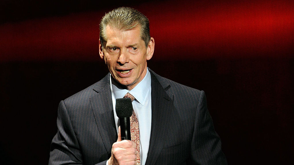 WWE Chairman and CEO Vince McMahon speaks at a news conference in January 2014.