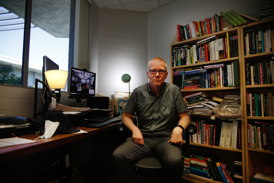 Nigel Boyle, a professor and adviser in Pitzer's college-in-prison program.