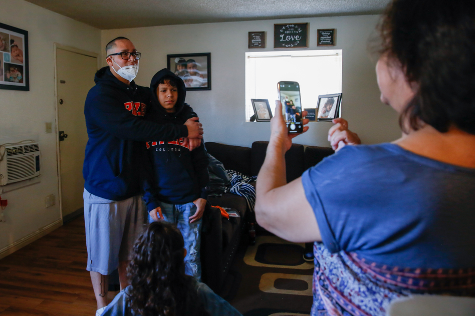 Duron visits his family after his release from prison. You've got to stay focused, his mom, Virginia Ramirez, tells him. She's worried that old influences will derail him.
