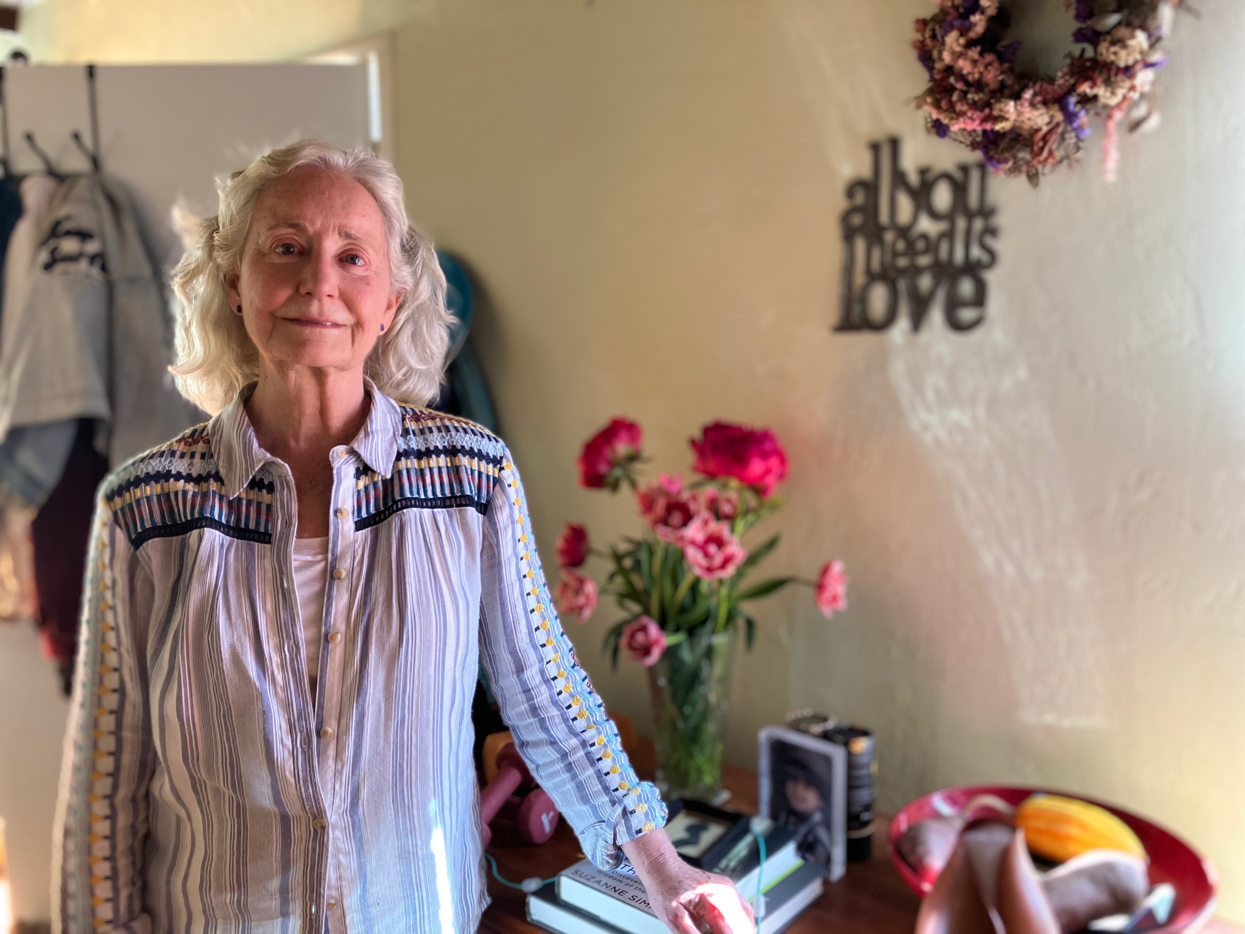 Lee Mitchell had three abortions before Roe v. Wade made it legal. Now she plans to volunteer as a driver and host for women who travel to California from other states where the procedure is banned. (April Dembosky/KQED)