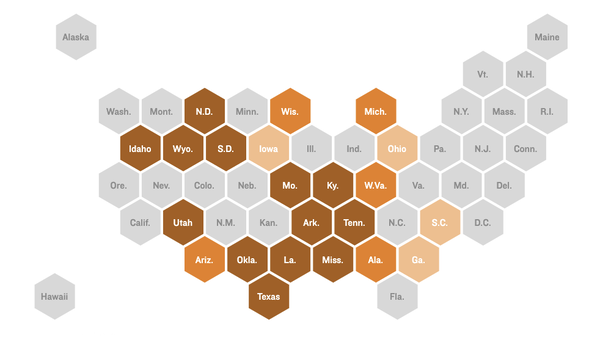 Twenty-two states have laws that will ban or limit abortion.