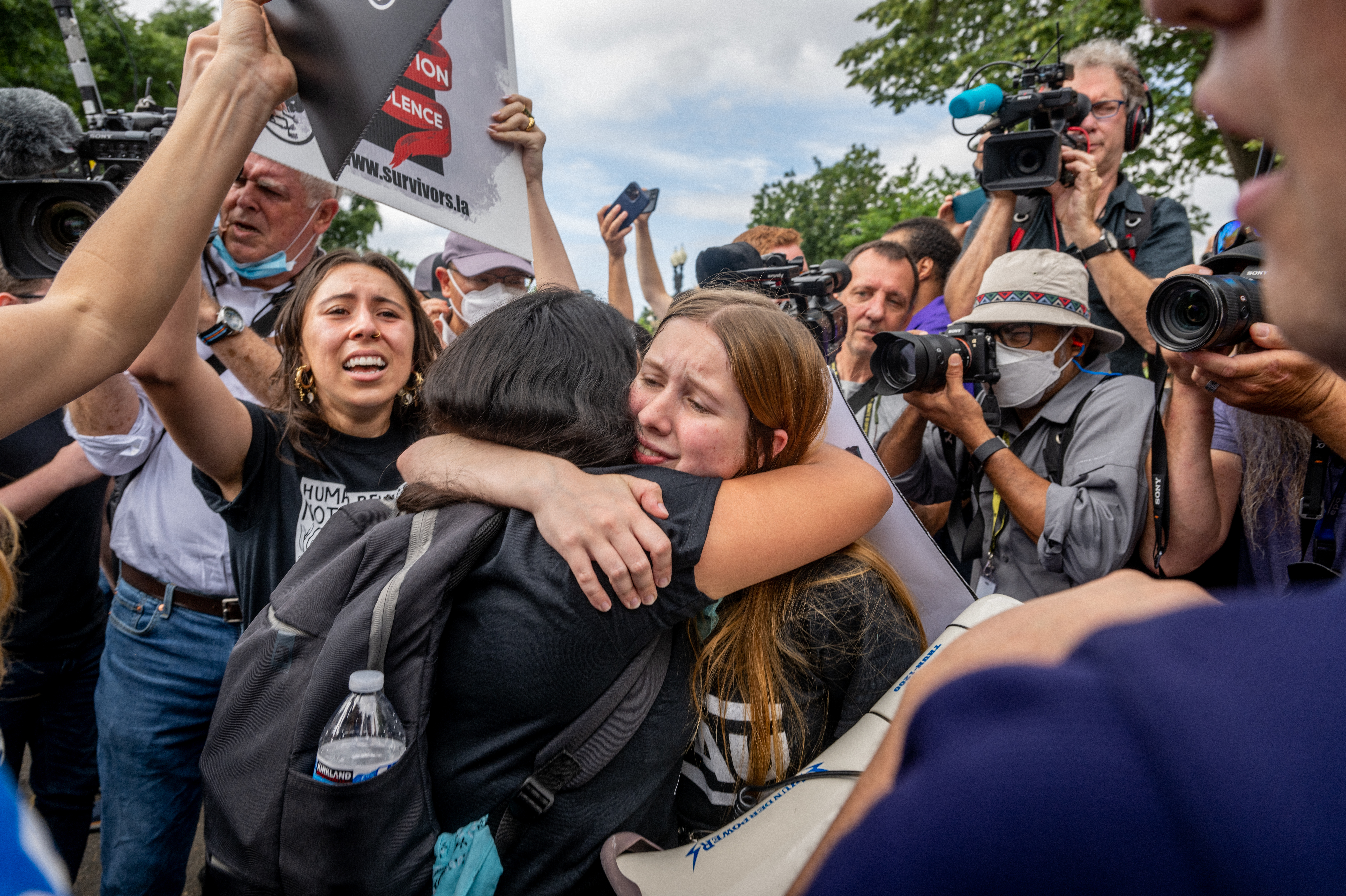 What people said outside the Supreme Court after Roe v. Wade was overturned 5 Anti-abortion activists react to the ruling in front of the Supreme Court.