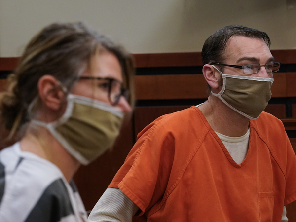 Jennifer and James Crumbley, the parents of Ethan Crumbley, the teenager who killed four students in the shooting at Oxford High School, appear in court on Feb. 8.