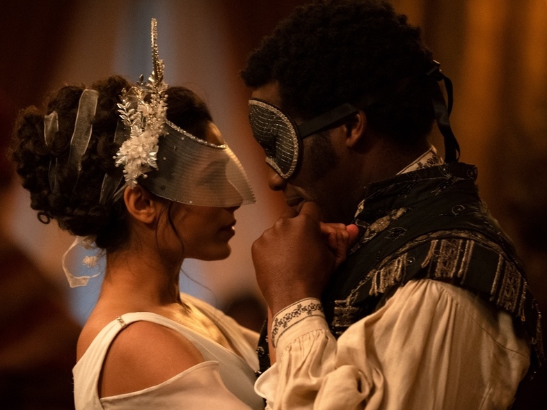 Ṣọpẹ́ Dìrísù plays Mr. Malcolm, the most desirable bachelor in 1818 London. (Ross Ferguson/Bleecker Street)