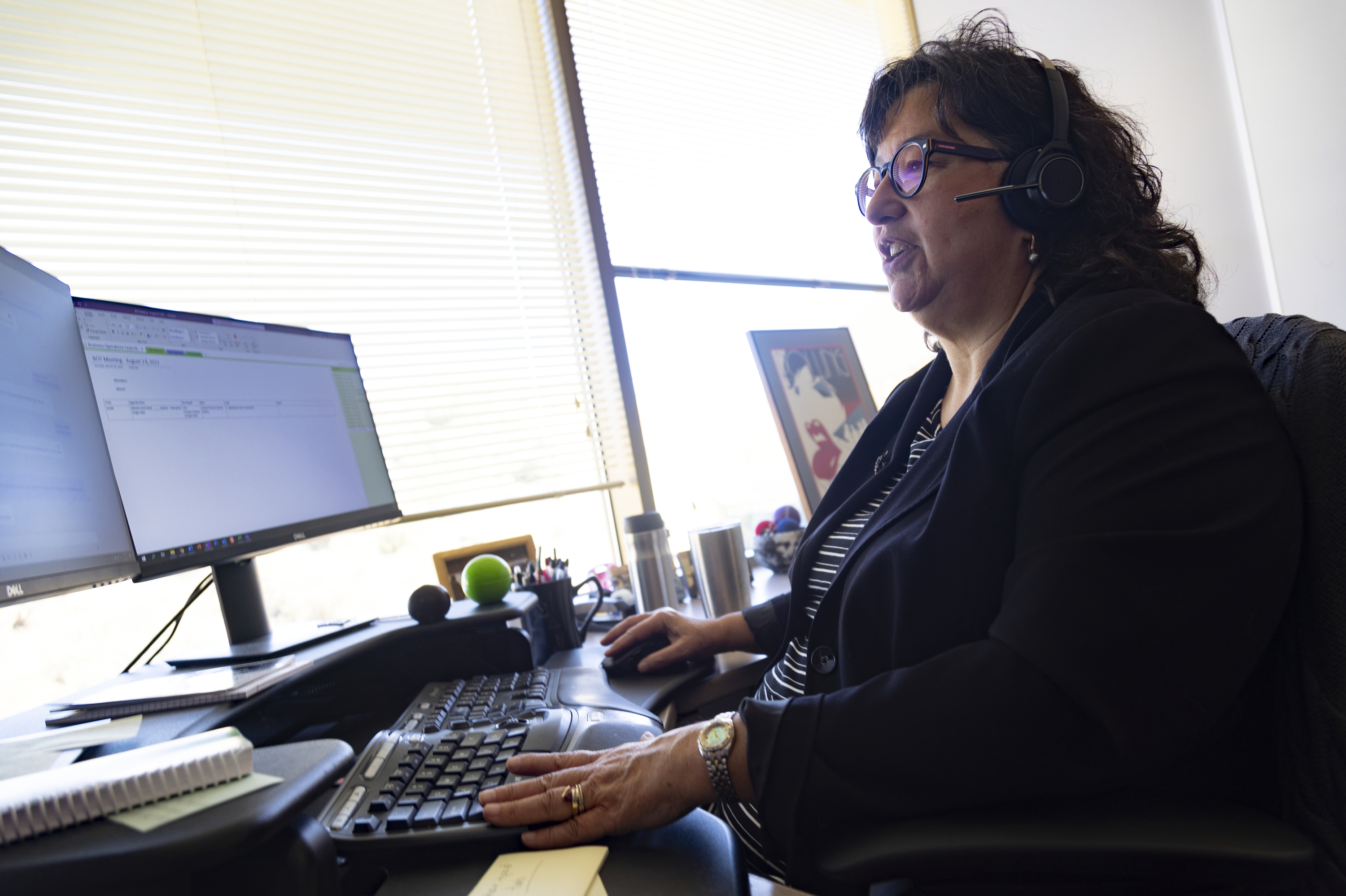 LaDonna Speiser has been working four days a week since February. She says she's not ready to give it up. (Kyle Green for NPR)