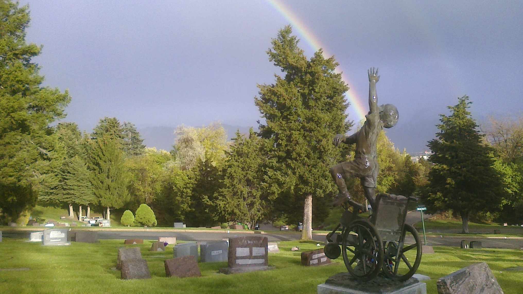 Dad commemorates his disabled son with a loving headstone statue : NPR - Vimarsana News