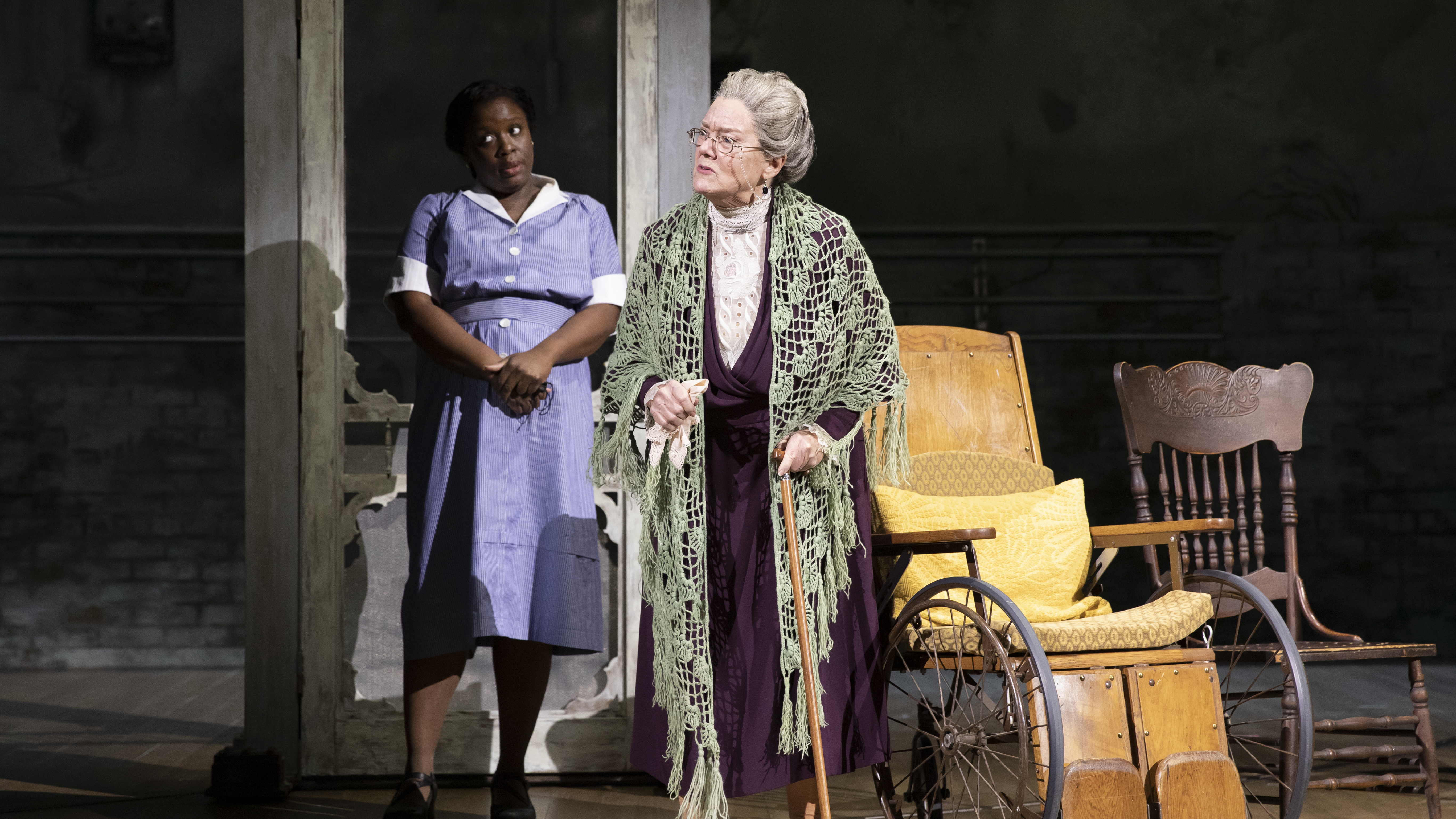 Dorcas Sowunmi and Mary Badham on the national tour of To Kill A Mockingbird.