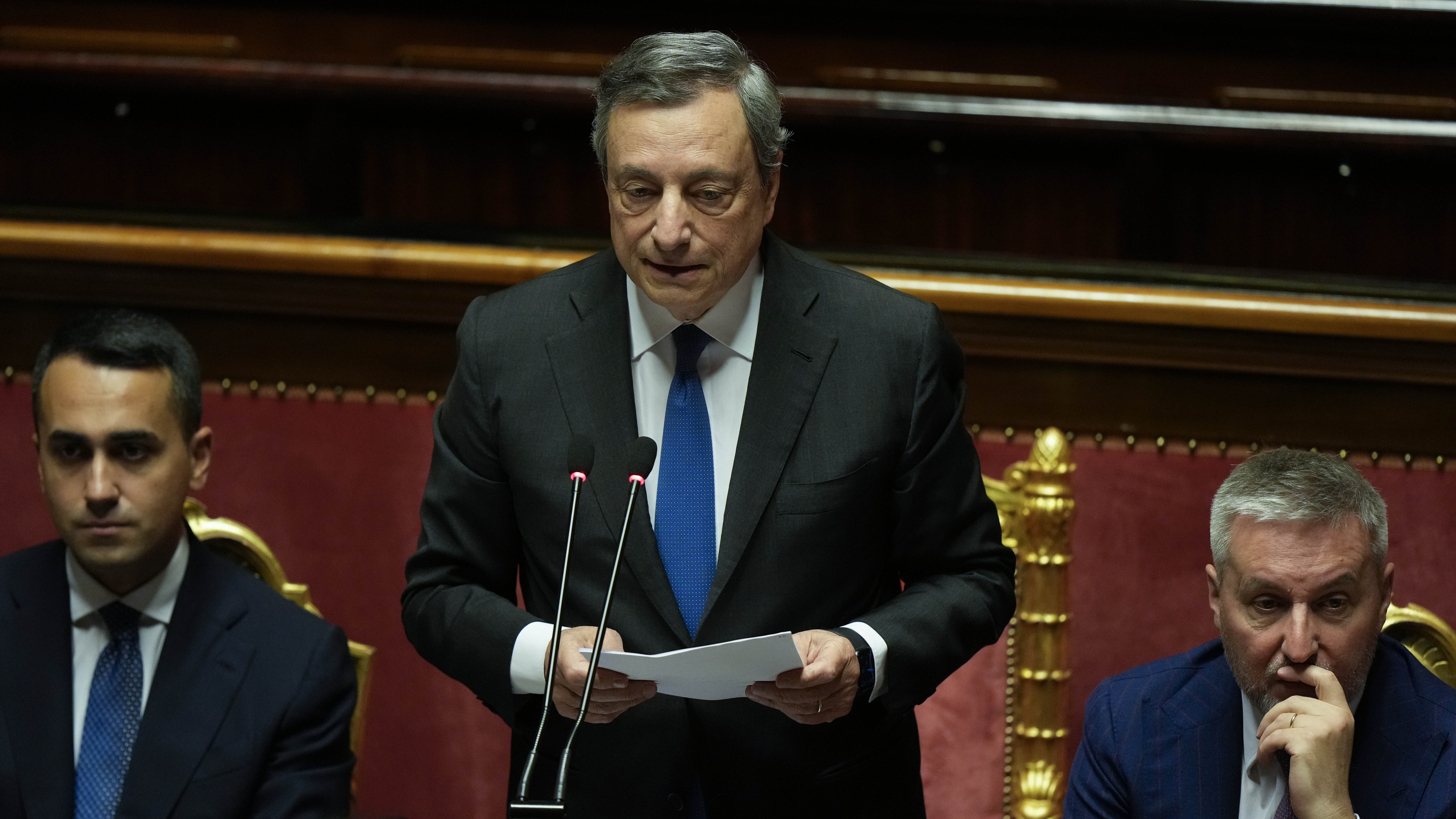 Italian Prime Minister Draghi wins a confidence vote, but his coalition unravels Italian Prime Minister Draghi wins a confidence vote, but his coalition unravels