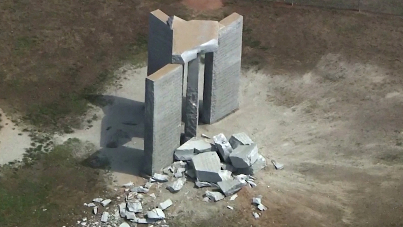 Locals blame conspiracy theories for Guidestones bombing NPR