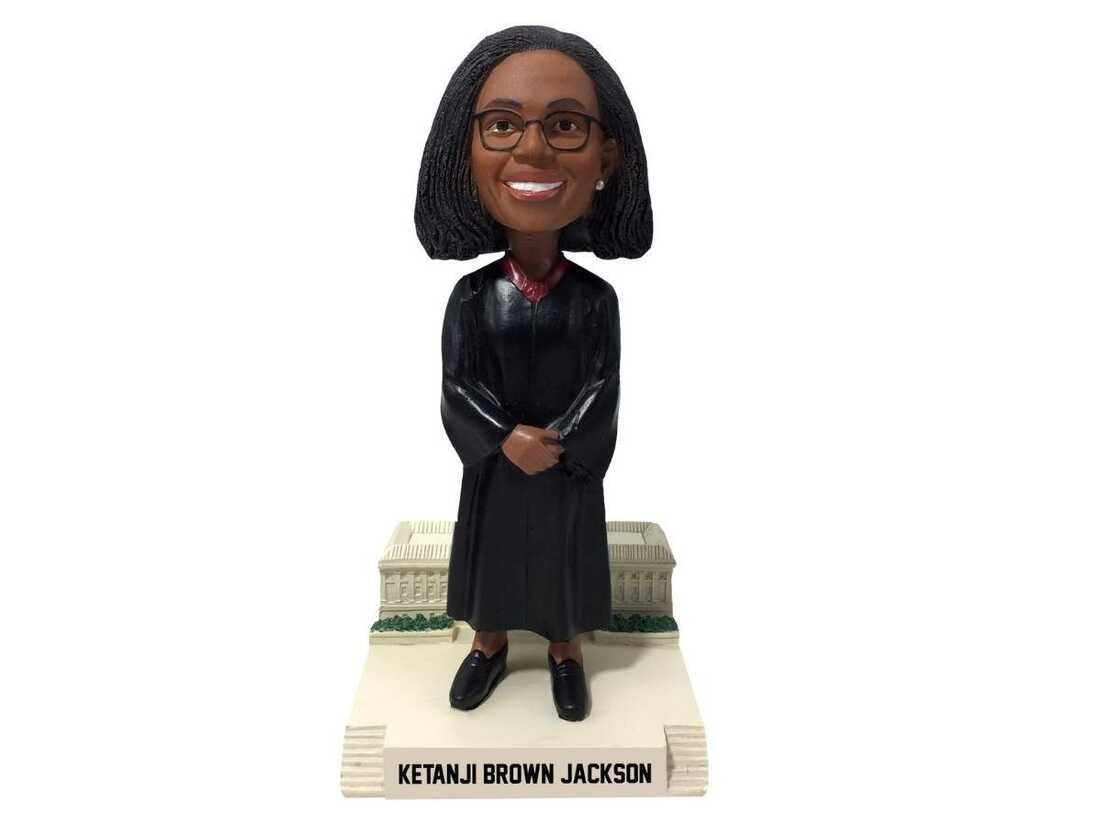 Supreme Court Justice Ketanji Brown Jackson gets her own bobblehead : NPR