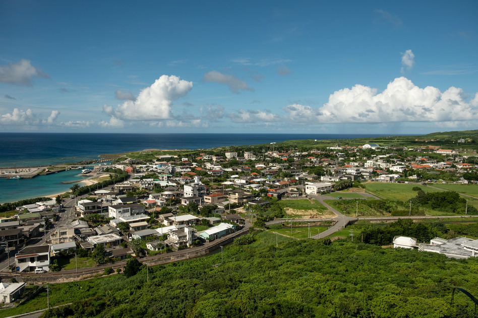The seashore on southwest Japan's Yonaguni island.