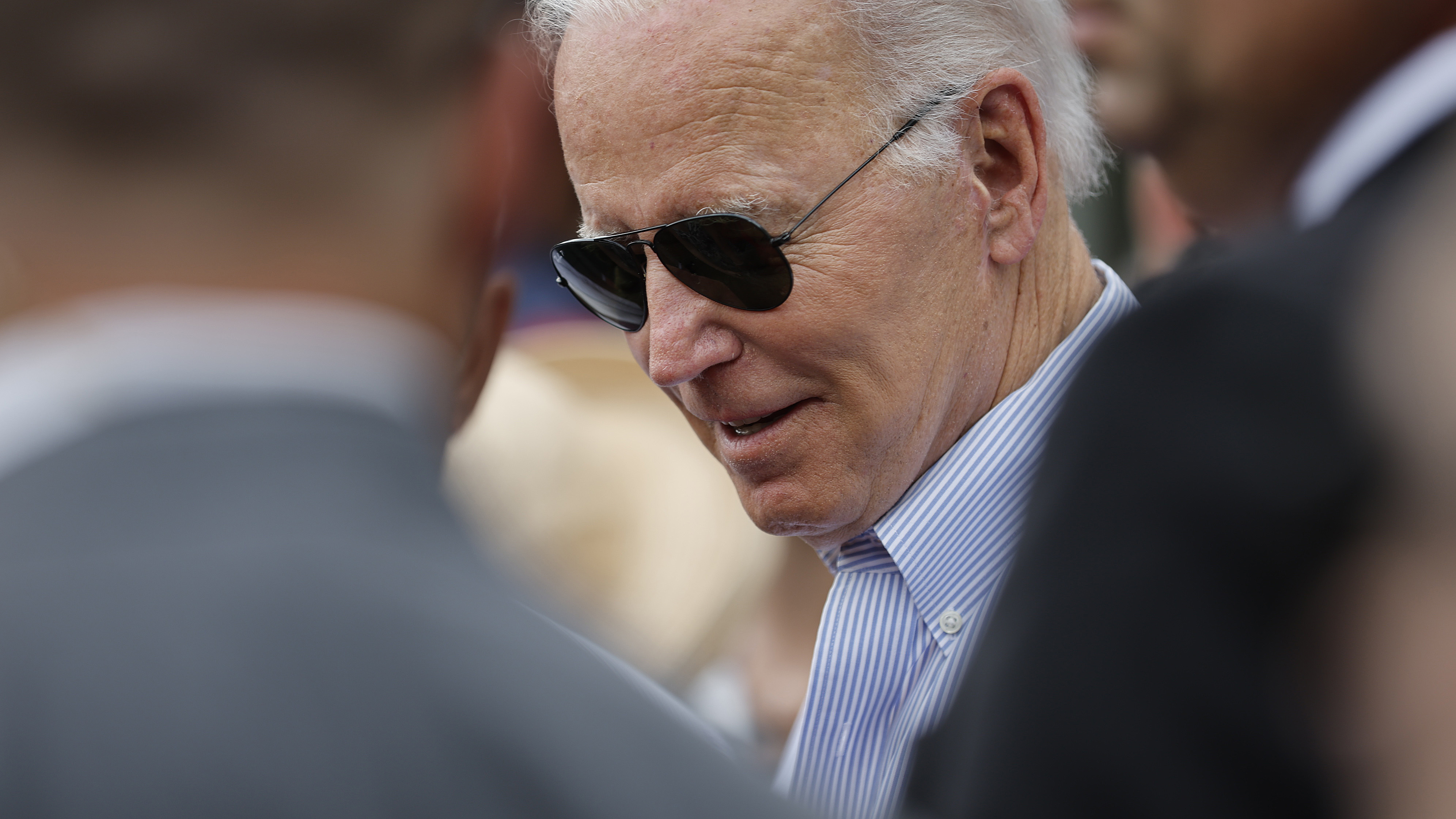 President Biden started his presidency only selectively referring to his predecessor as &quot;the former guy.&quot; But he's talking about Donald Trump frequently in recent weeks and months. (Getty Images)