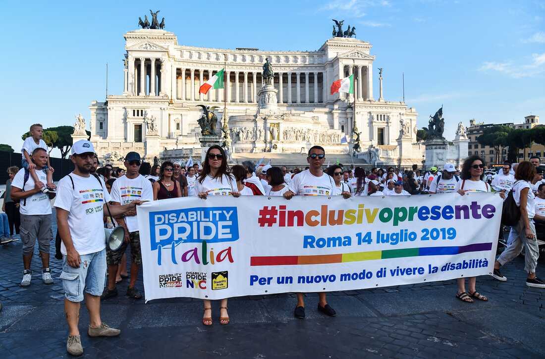 Disability Pride parade in Rome