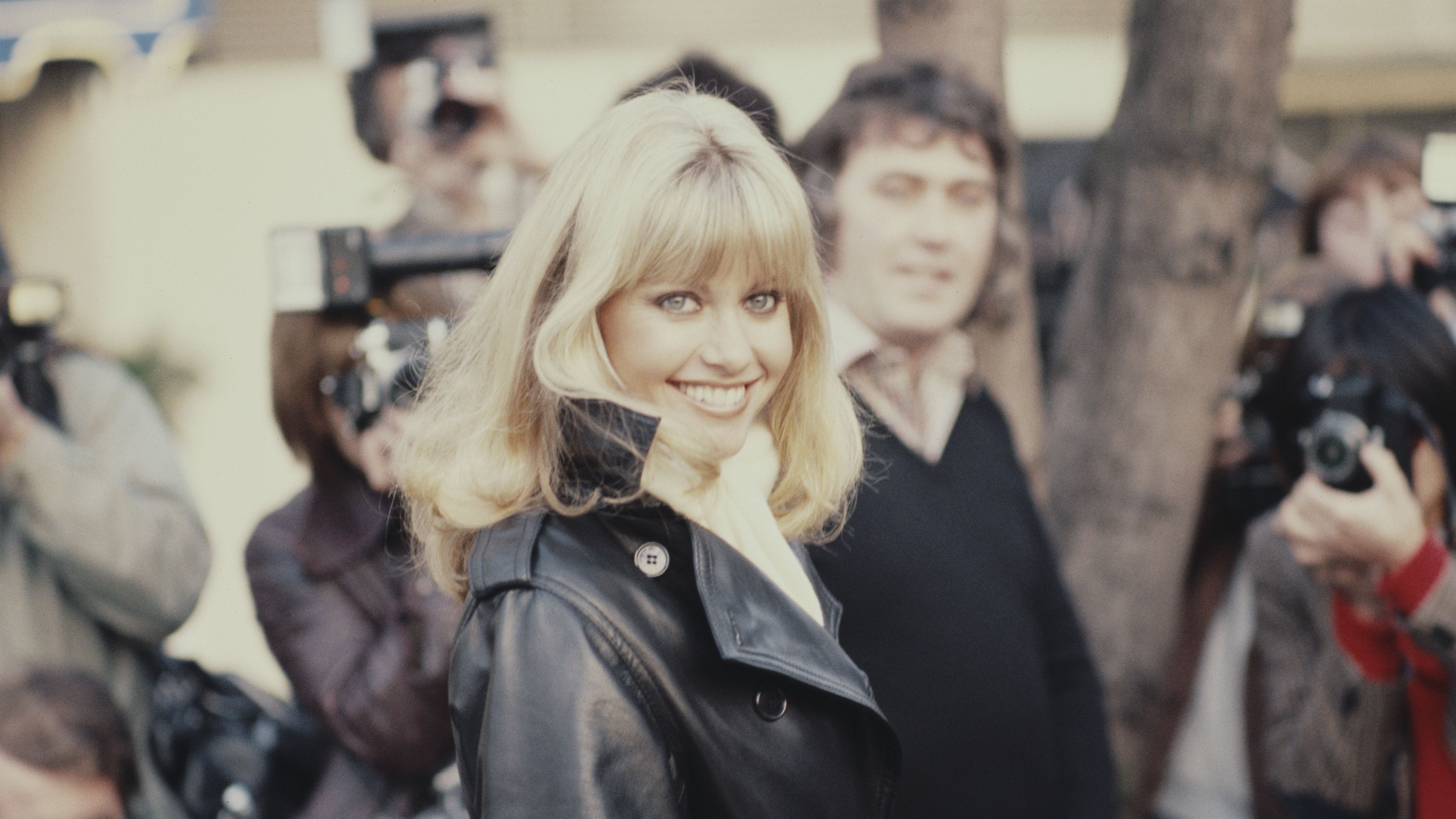 Olivia Newton-John at a London press conference in 1978. The pop singer, actress and activist died August 8 at 73.