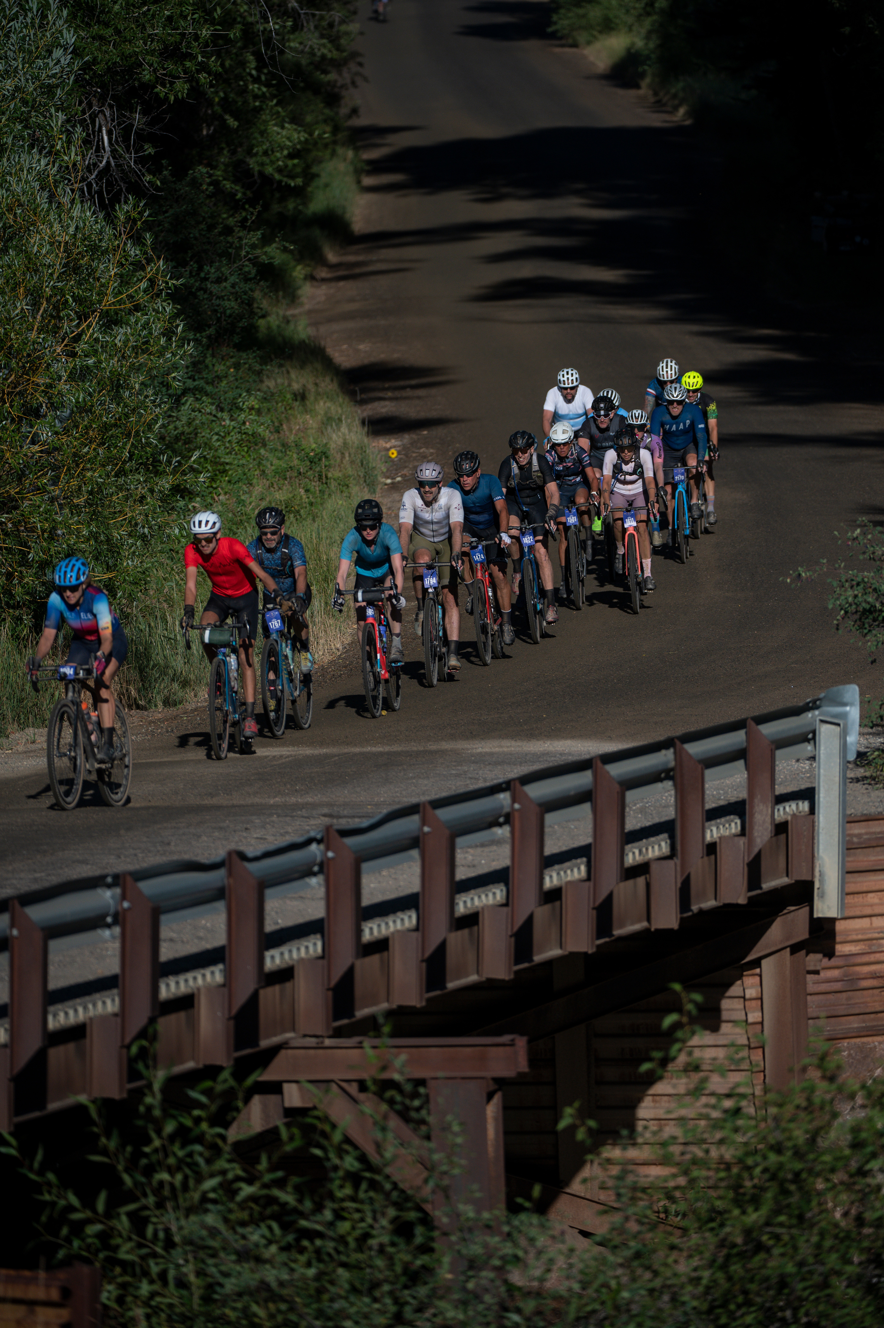 Focusing on diversity and inclusion, gravel bike racing welcomes all to this sport 11 Cyclists compete during the SBT GRVL ride.