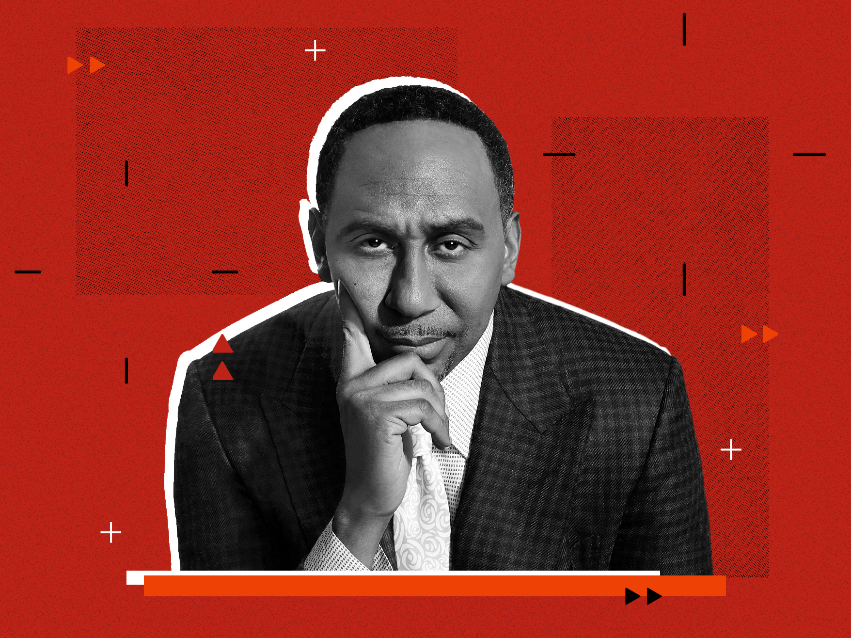 Stephen A. Smith. (Photo illustration by Kaz Fantone/NPR)
