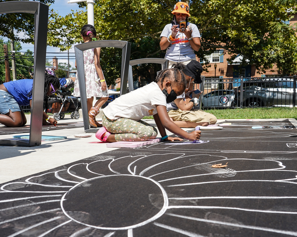 Dallas Carter, 4, enjoys the day out.