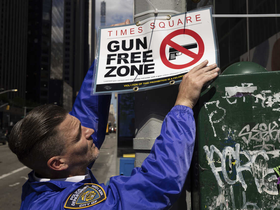 New York To Restrict Gun Carrying After Supreme Court Ruling Npr 8834