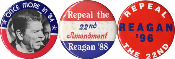 Reagan buttons: 1984-end