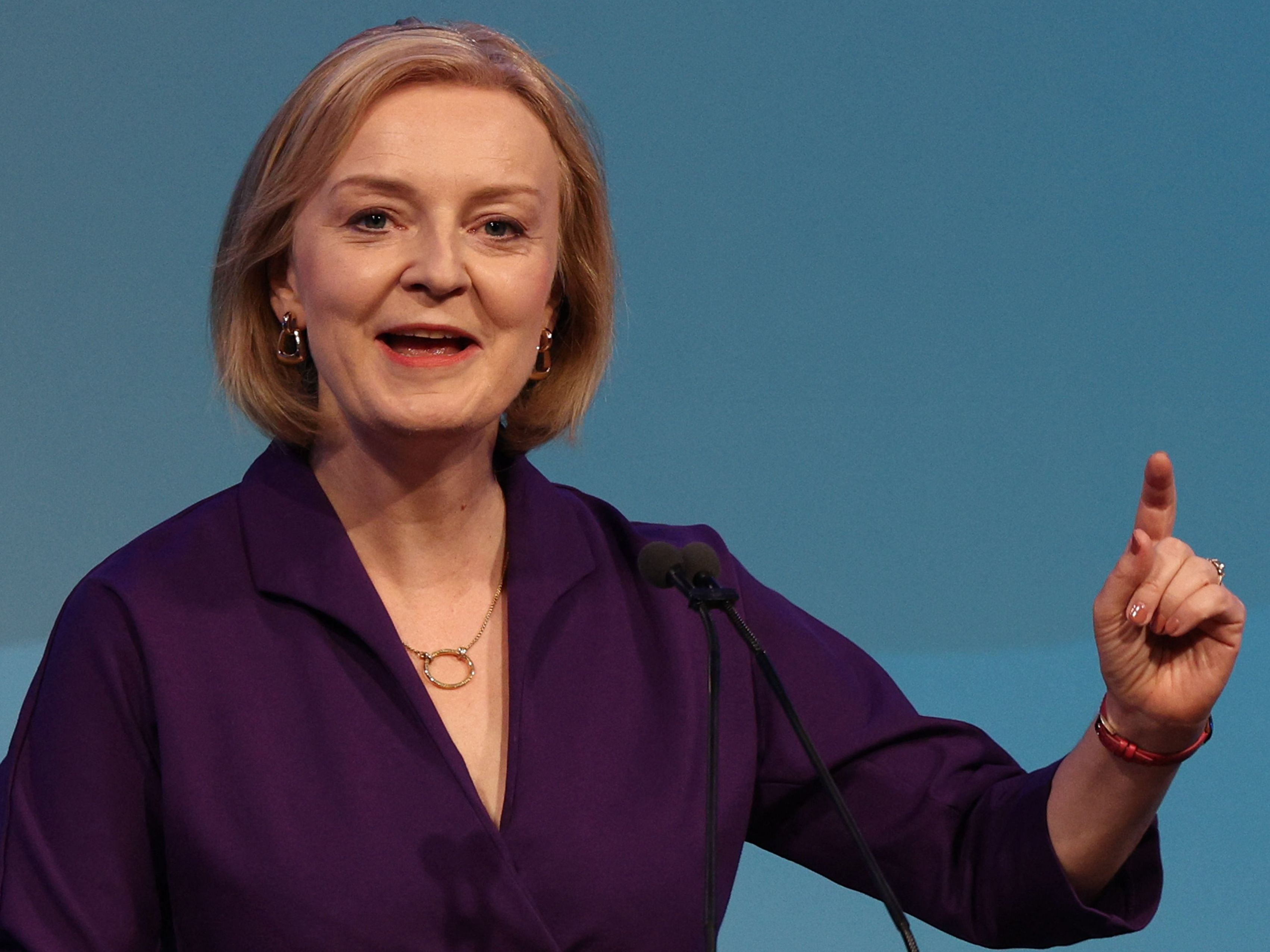 Britain's Prime Minister-elect Liz Truss pledged to deliver on a range of issues after being named the new Conservative Party leader on Monday. Truss will be the U.K.'s third female prime minister, following Margaret Thatcher and Theresa May. (AFP via Getty Images)