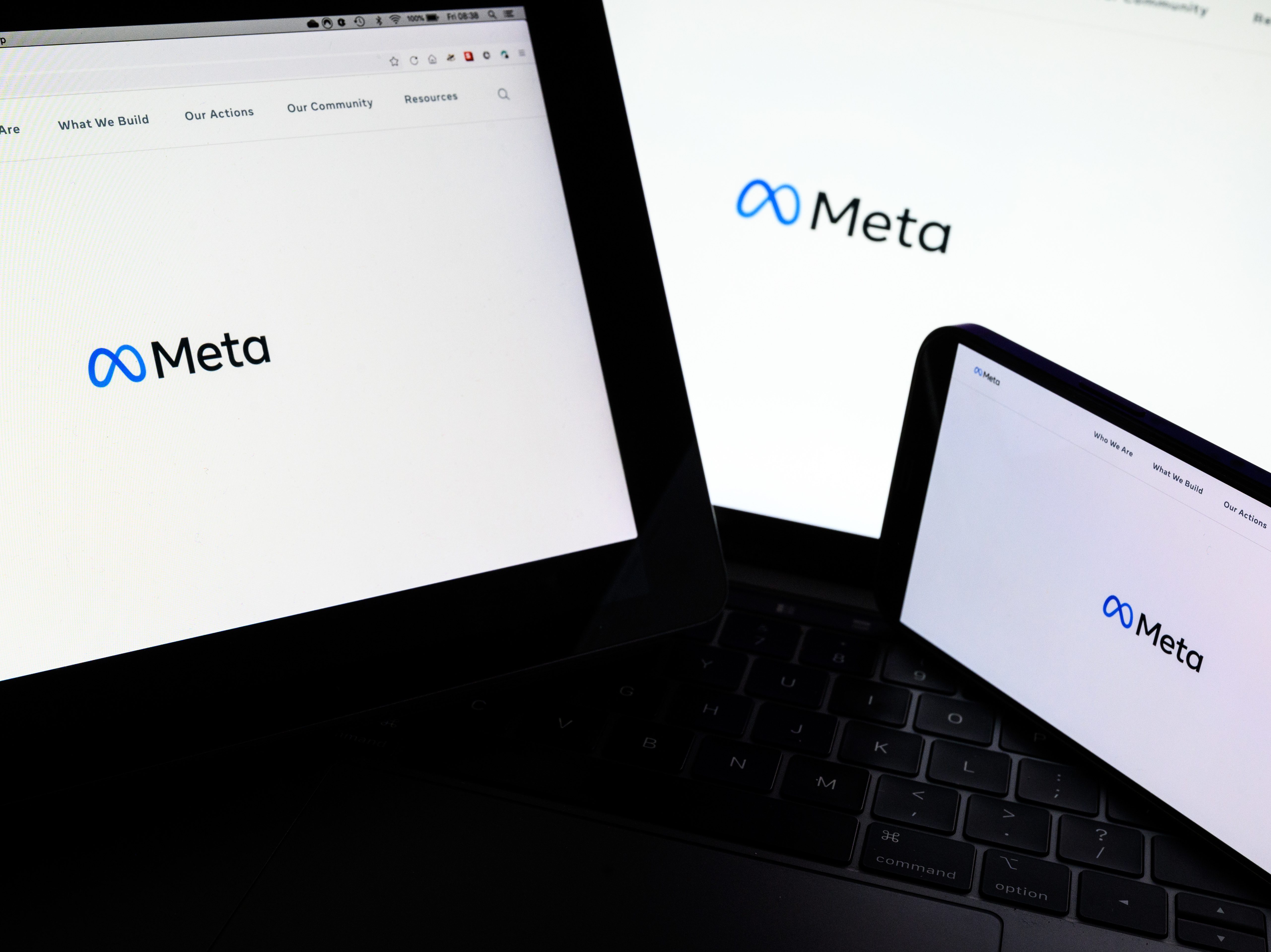 Meta, formerly known as The Facebook company, owns Facebook, Whatsapp and Instagram.