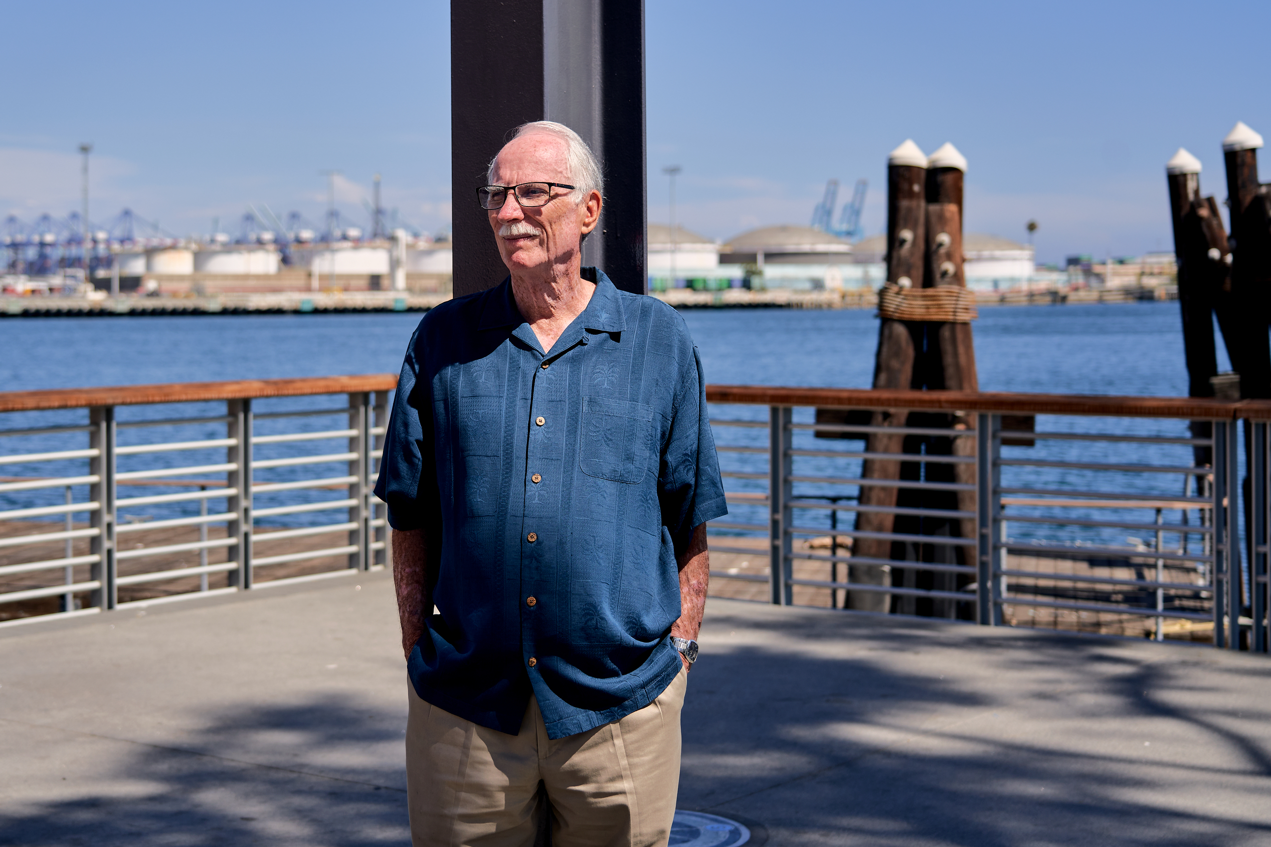 James &quot;Spinner&quot; Spinosa followed his uncles to the Los Angeles waterfront in 1969. He served in various leadership positions in the International Longshore and Warehouse Union, including as international president. (Philip Cheung for NPR)