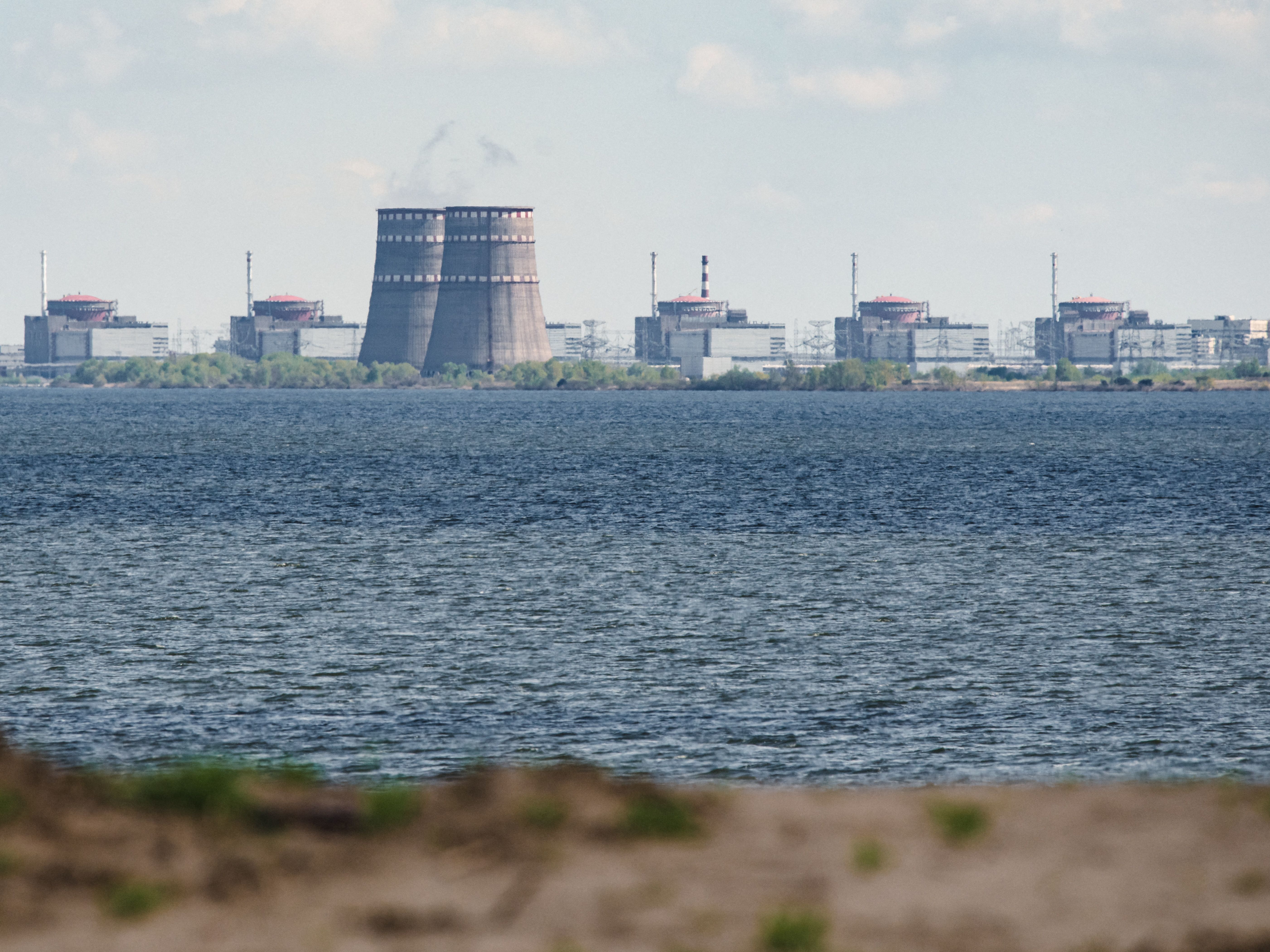 The Zaporizhzhia Nuclear Power Plant has been cut off from the electricity grid since September 5. Nuclear plants require power to keep their reactors cool. (AFP via Getty Images)