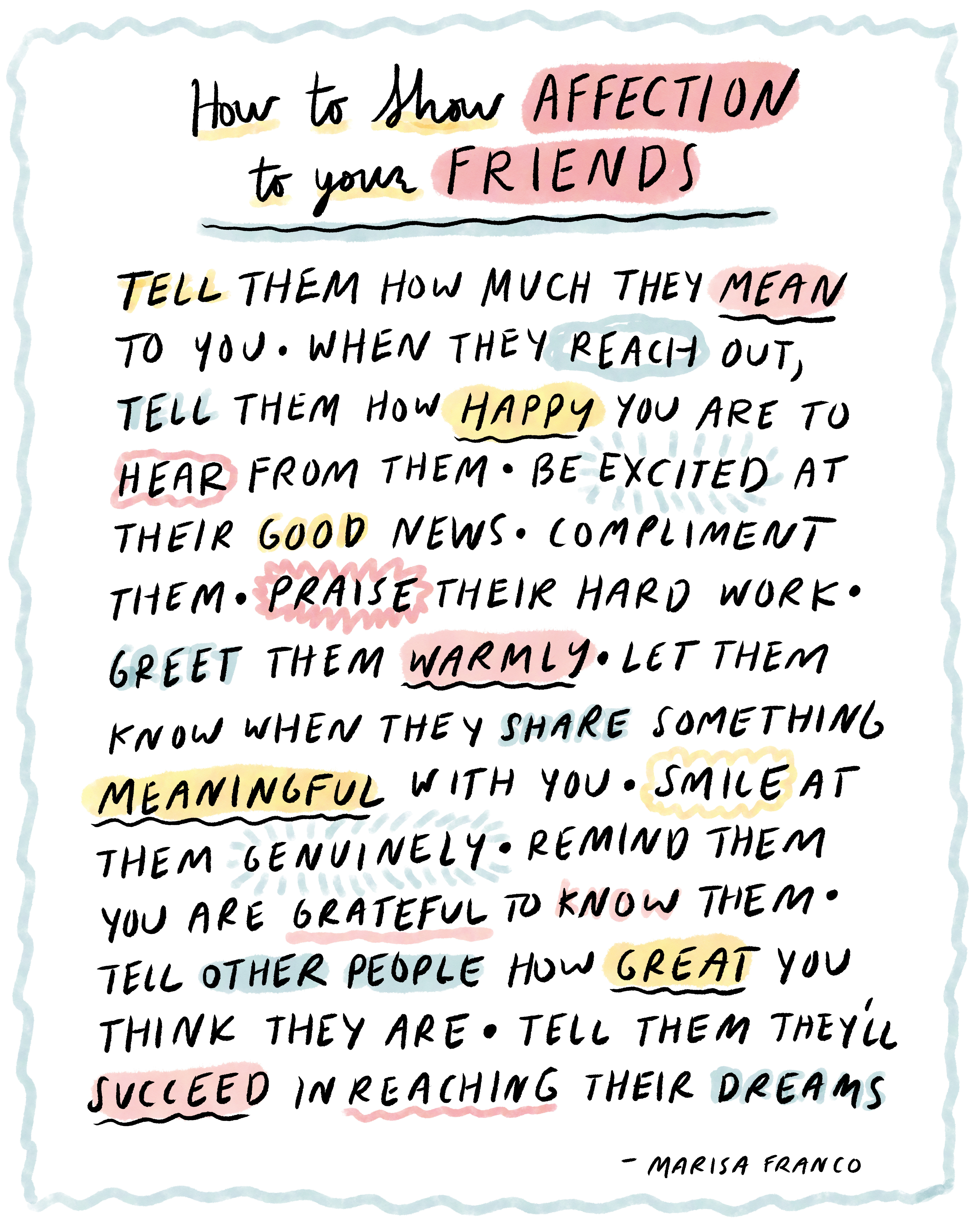 How to show your friends you love them