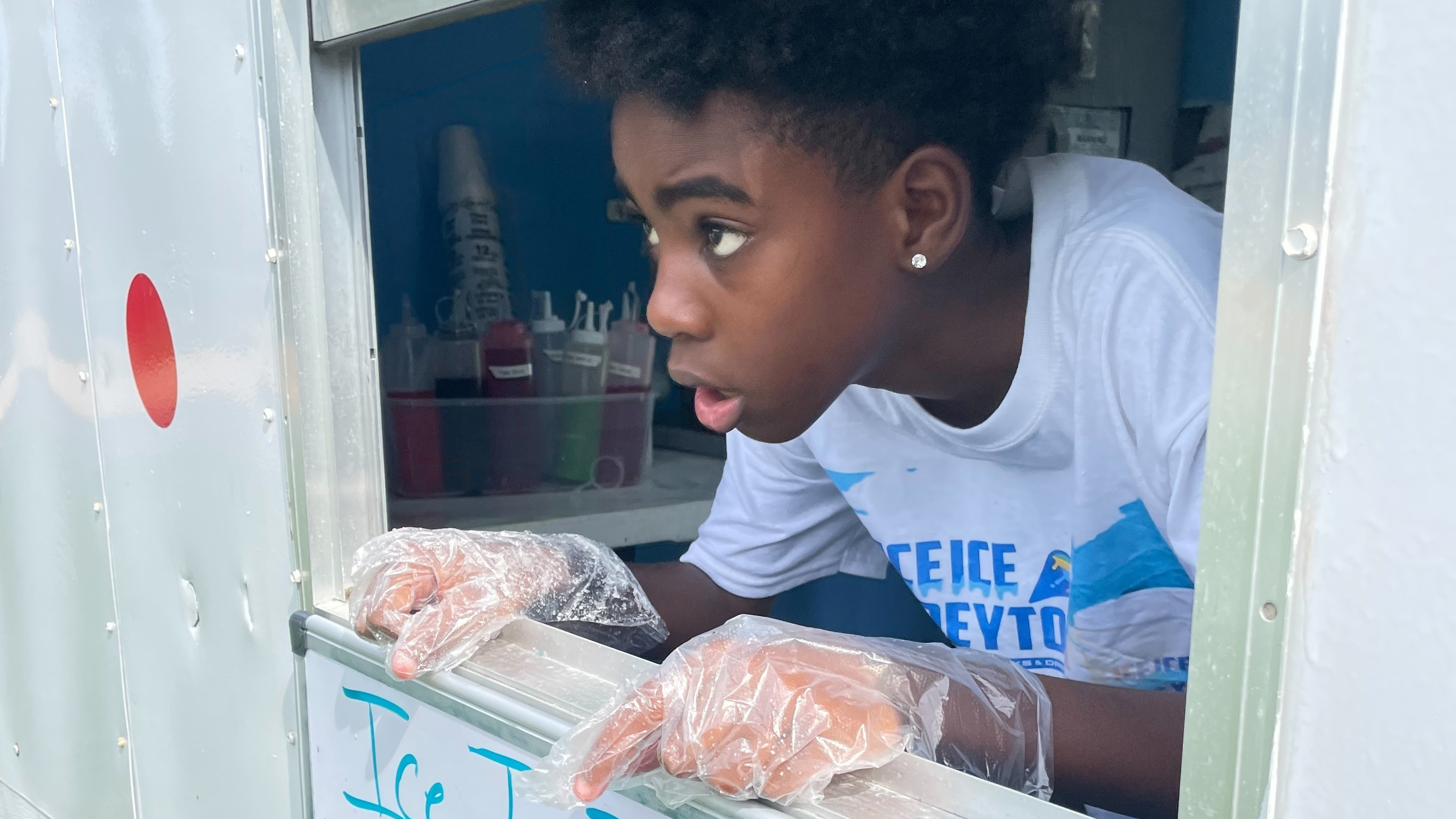 Boy in Ocala, Florida, runs a snow cone business called Ice Ice Dreyton : NPR