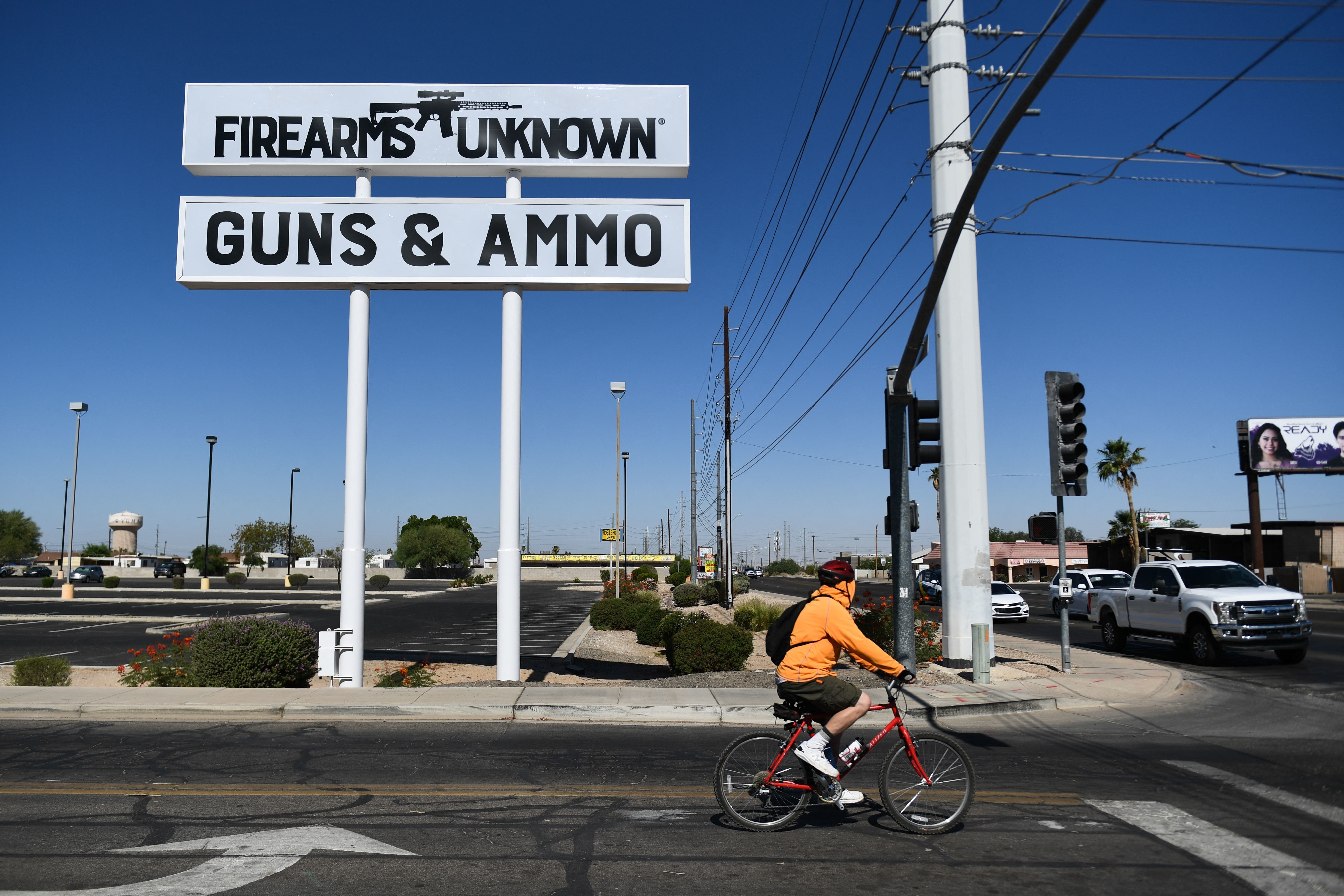 A gun shop in Yuma, Ariz. Such retailers will soon have their own &quot;merchant code&quot; to categorize credit card purchases made there. (AFP via Getty Images)