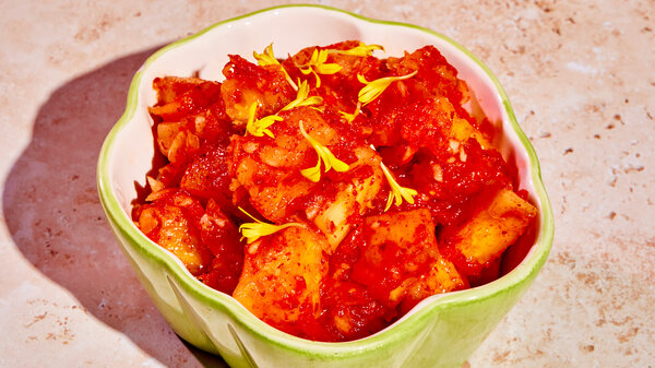 The recipe for this pineapple kimchi is available in Danny Bowien's new cookbook, Mission Vegan: Wildly Delicious Food for Everyone.