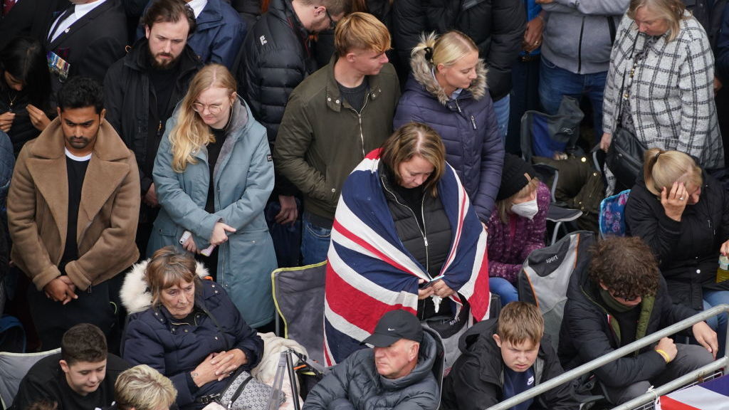 Outside the funeral, a community united in awe of the queen