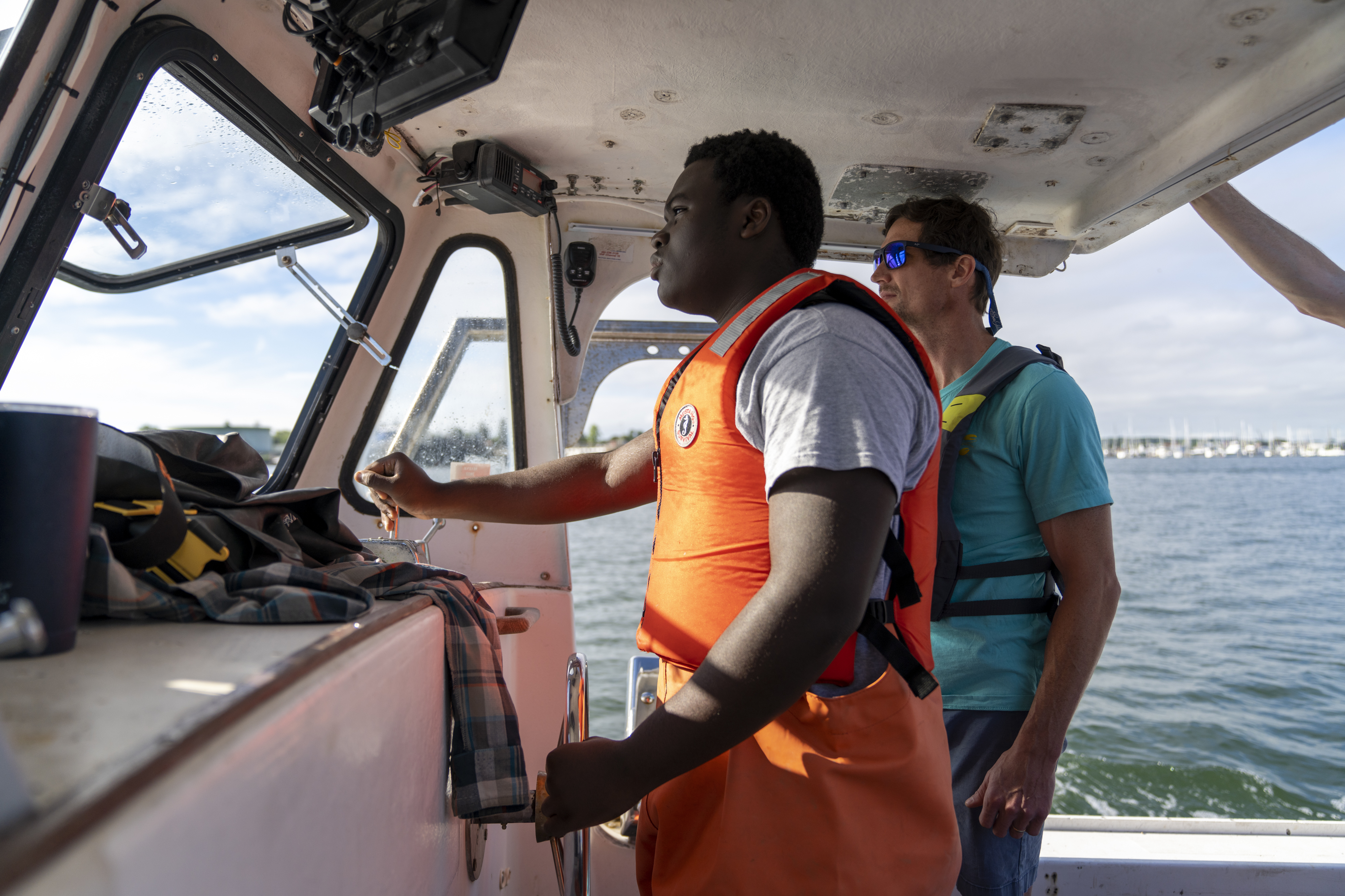 Black teens learn to harvest Maine lobsters in a pilot program : NPR