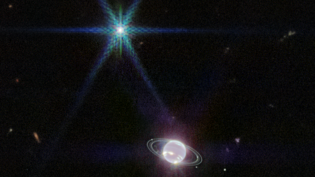 Los anillos de Neptuno son claramente visibles en una imagen del Telescopio James Webb: NPR