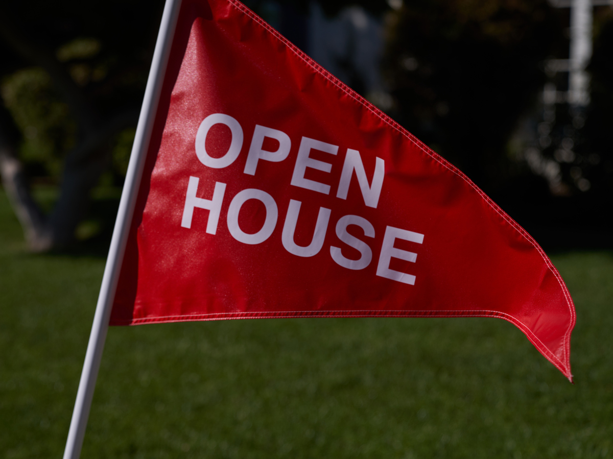 An 'open house' flag