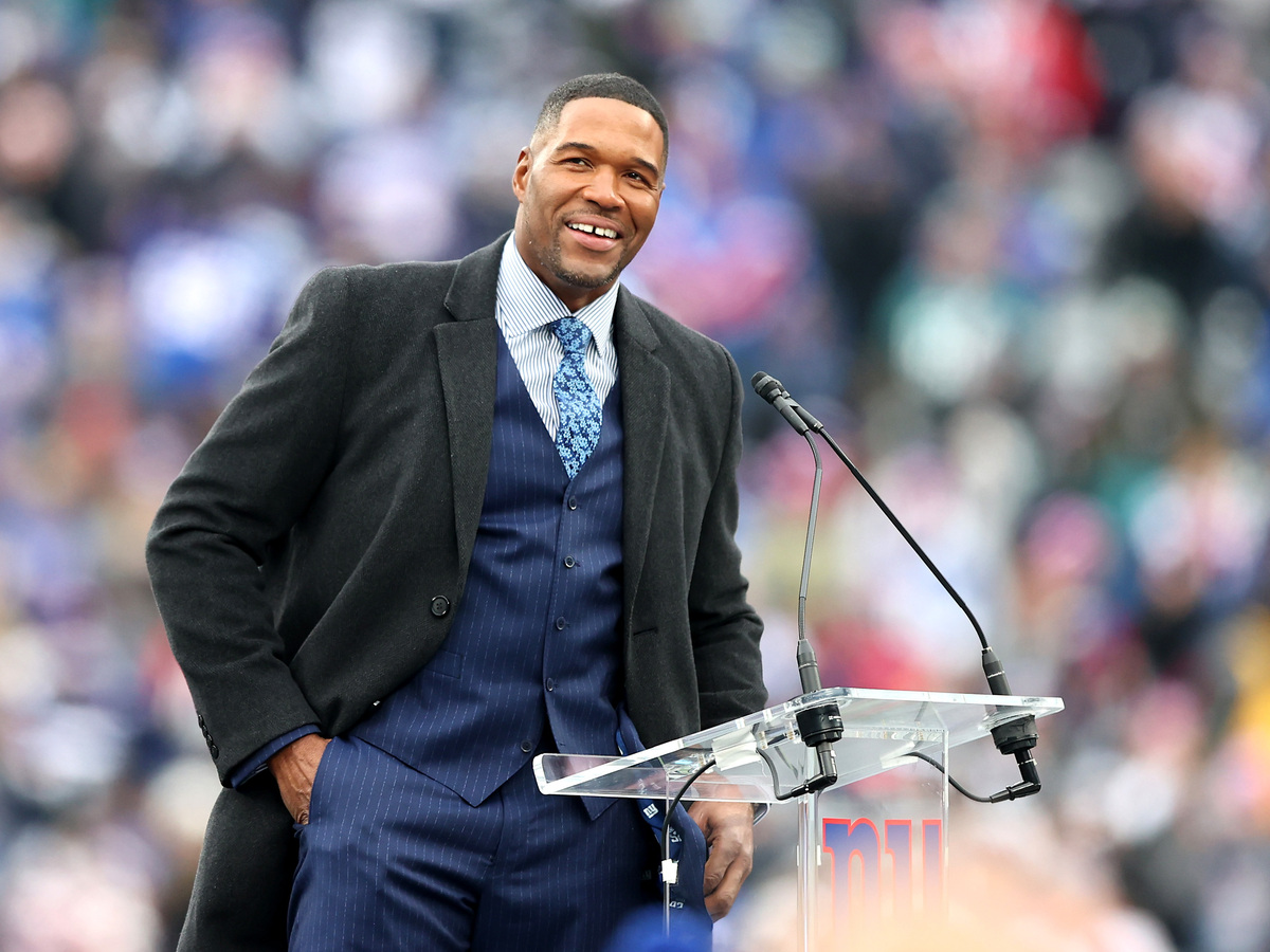 Michael Strahan in East Rutherfod, N.J.