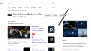 Google celebrates NASA's DART mission with a new search gimmick