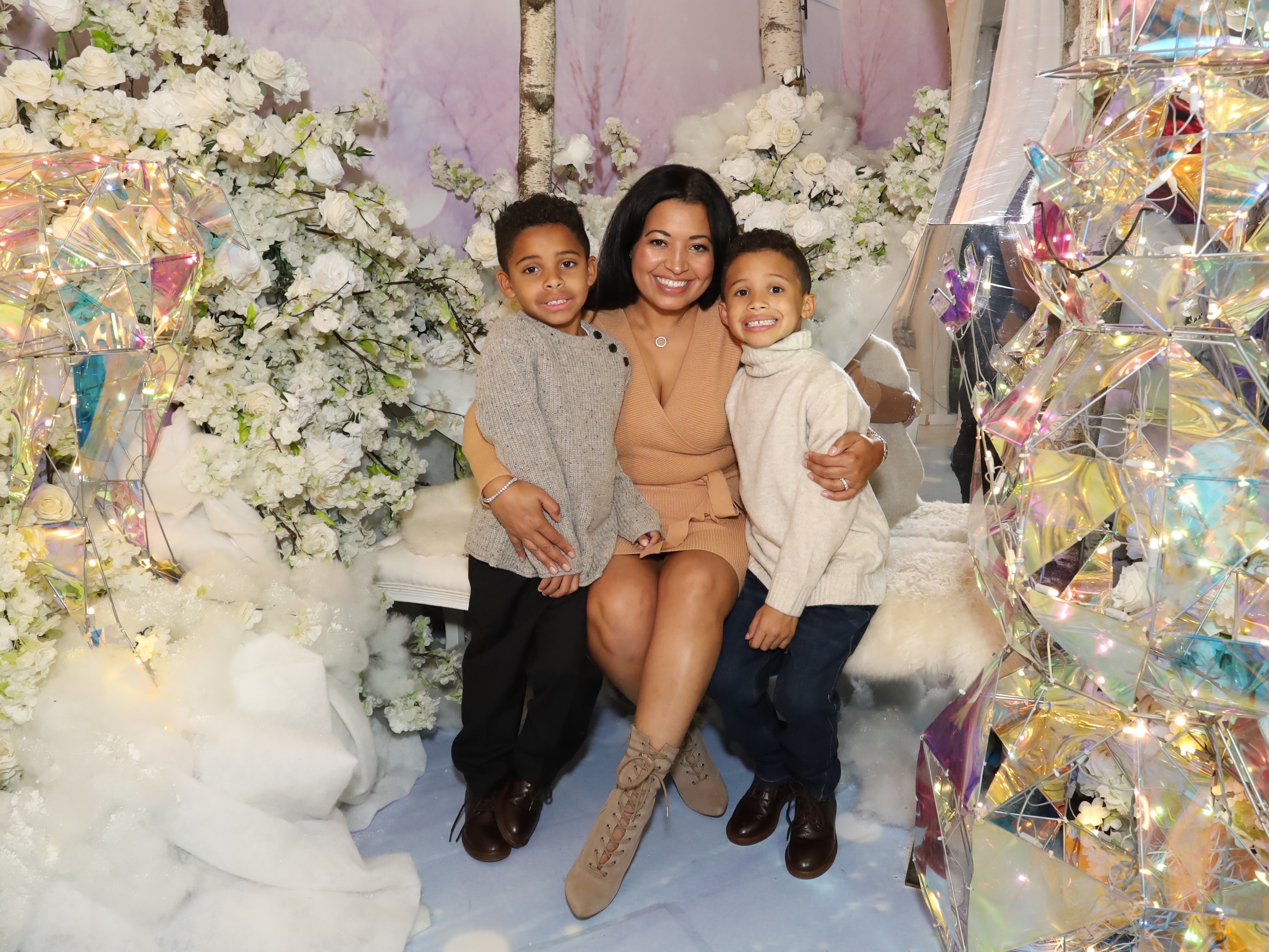 Instead of going back to a corporate job, Farida Mercedes started her own business. It pays less, but she has more flexibility to spend time with her sons Sebastian (left) and Lucas, ages 7 and 9. (Farida Mercedes)