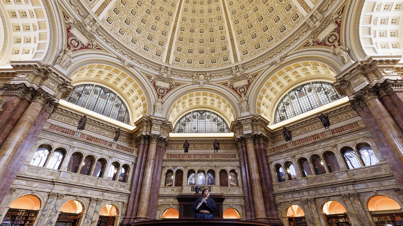 Lizzo plays James Madison's crystal flute onstage during D.C. concert NPR