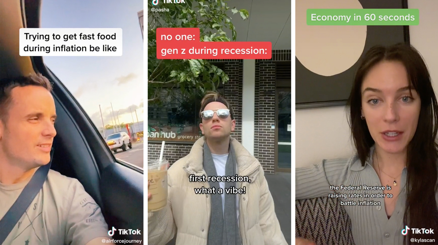 La génération Z sur TikTok montre ce qu’elle pense de l’inflation.  Ce n’est pas ce que disent les économistes : –