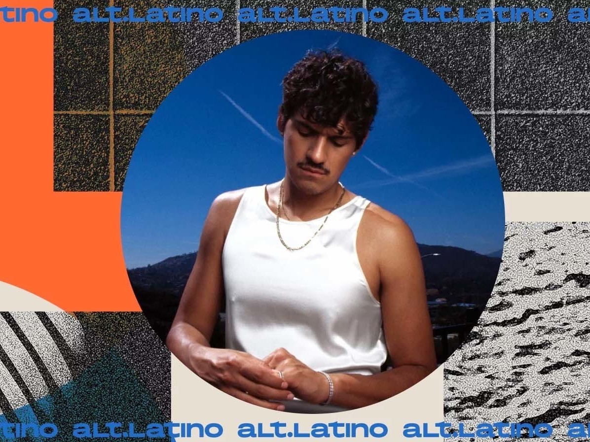 Omar Apollo (Art by Sasha Fominskaya by NPR/Photo courtesy of the artist)
