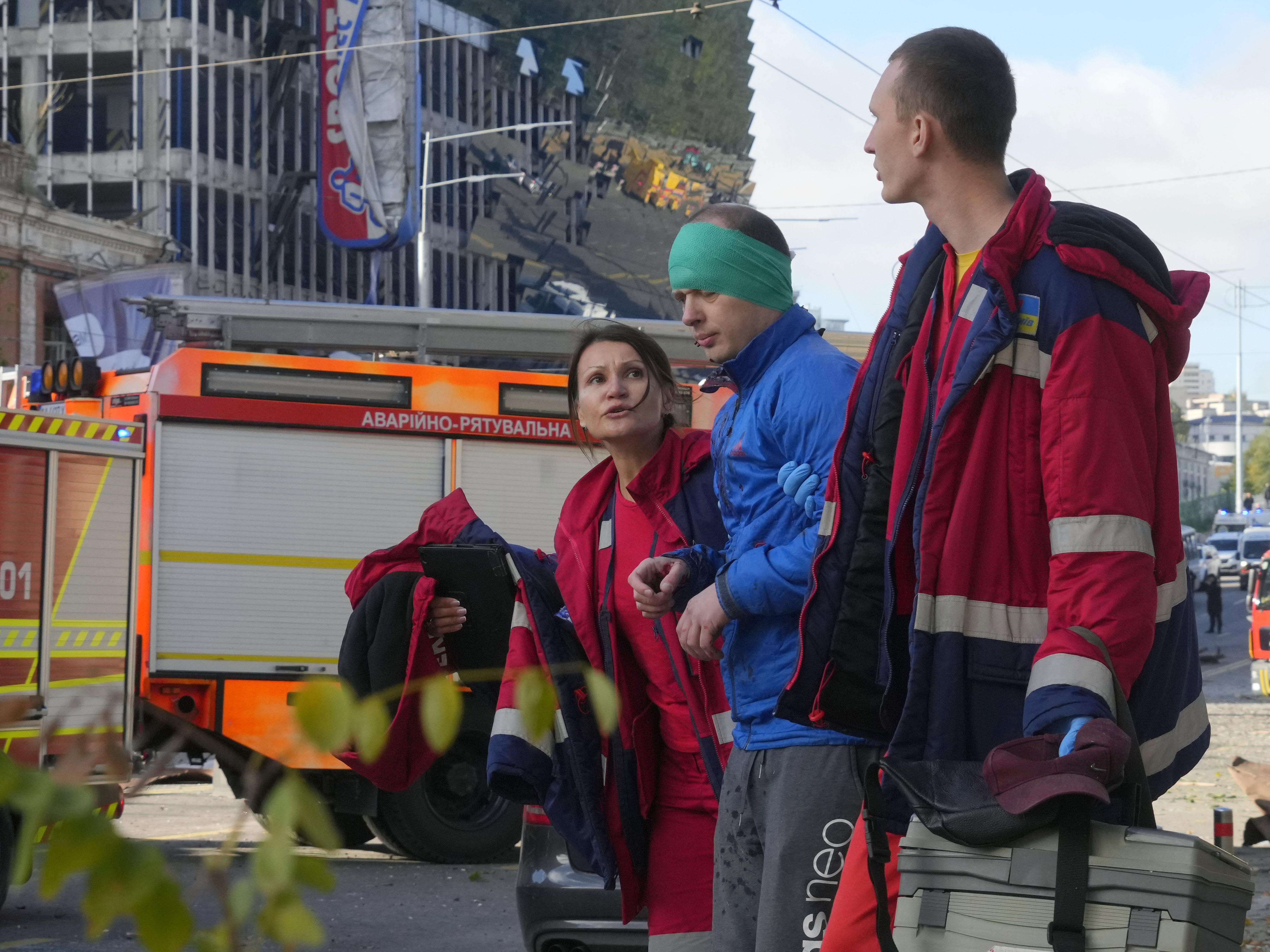 Deadly missile strikes hit Kyiv as explosions reported in other cities across Ukraine