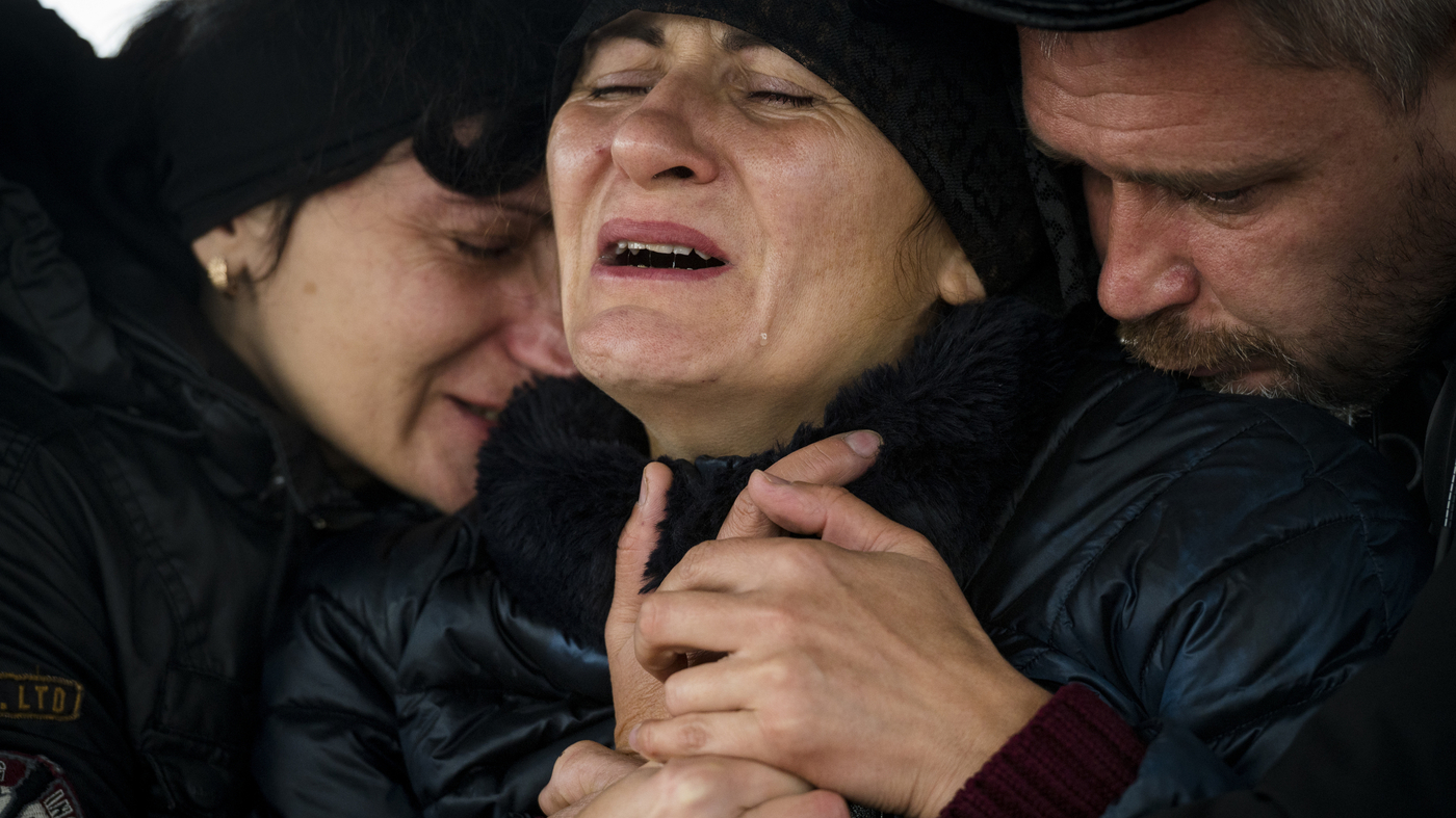 Ukrainians grieve for an 11-year-old girl killed by a Russian missile : NPR