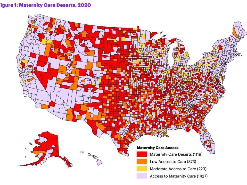 Maternity Care Deserts Are Growing In The U S March Of Dimes Report   Mcdr 2020 Map Figure 40dbc9e96c179fbdb9c44198b8640daffb0290e1 S1200 