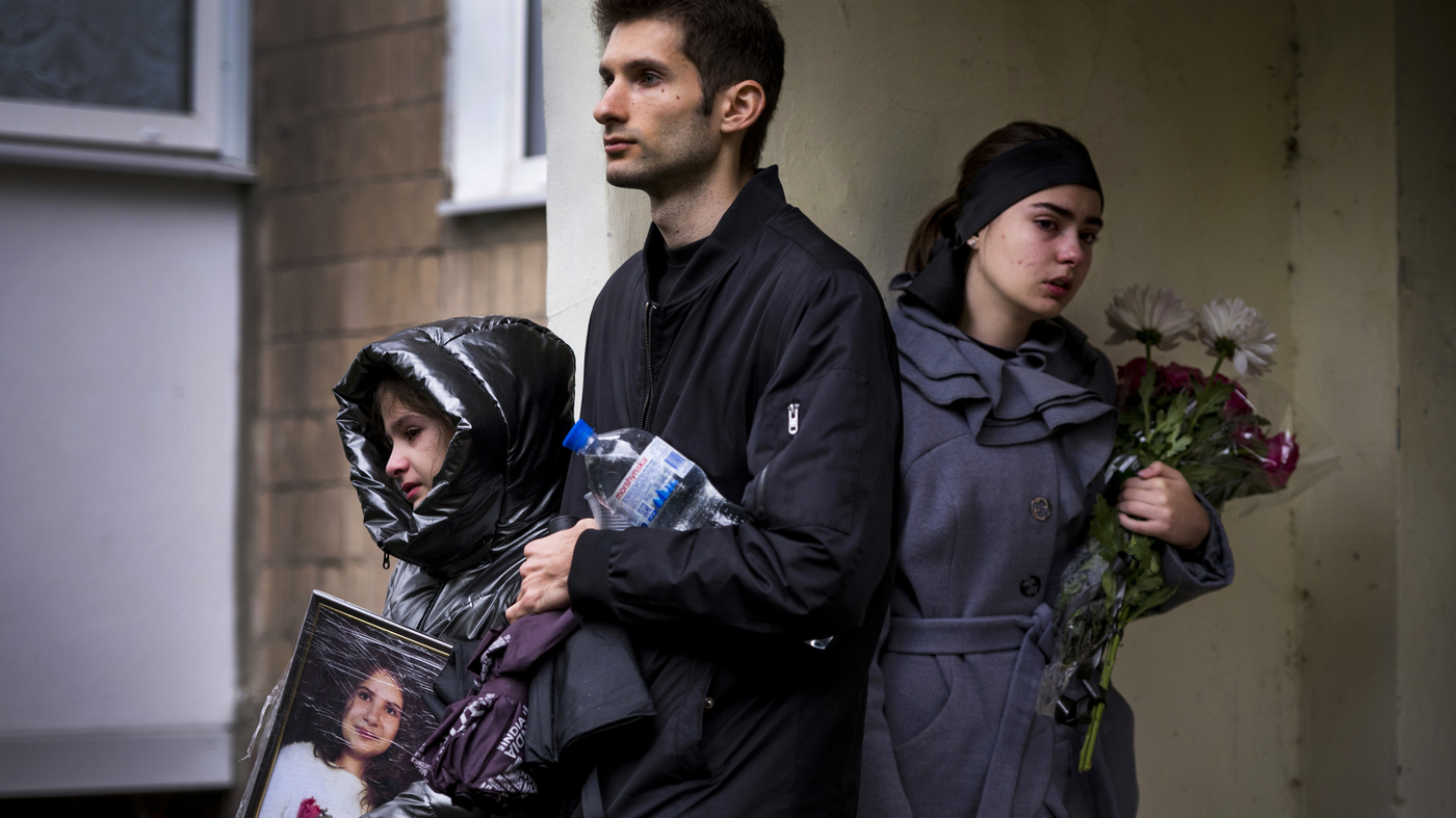 Ukrainians grieve for an 11-year-old girl killed by a Russian missile : NPR