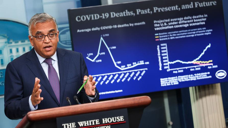 White House COVID-19 Response Coordinator Dr. Ashish Jha has urged all Americans to take the new COVID-19 Bivalent vaccine booster. (Getty Images)