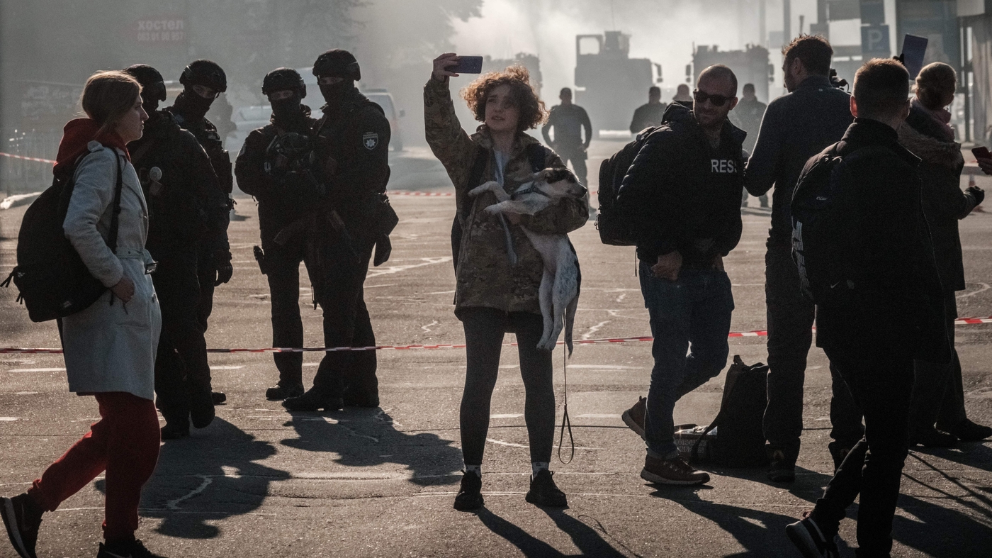 Russian drones strike Kyiv, killing at least 4 people : The Picture ...